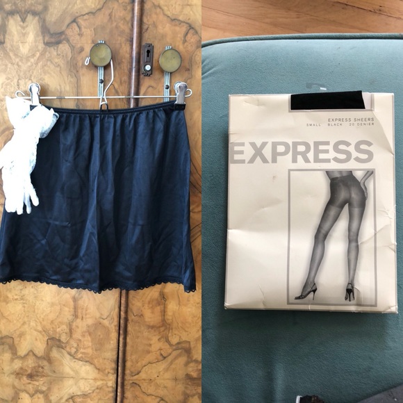 Slip, Lacy Gloves, Express Pantyhose - Picture 1 of 7